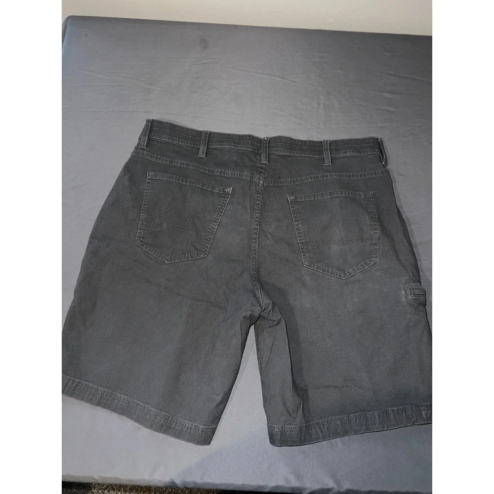 Weatherproof Mens Utility Shorts Forged Iron Grey Stretch Cotton W0S601SC 38W